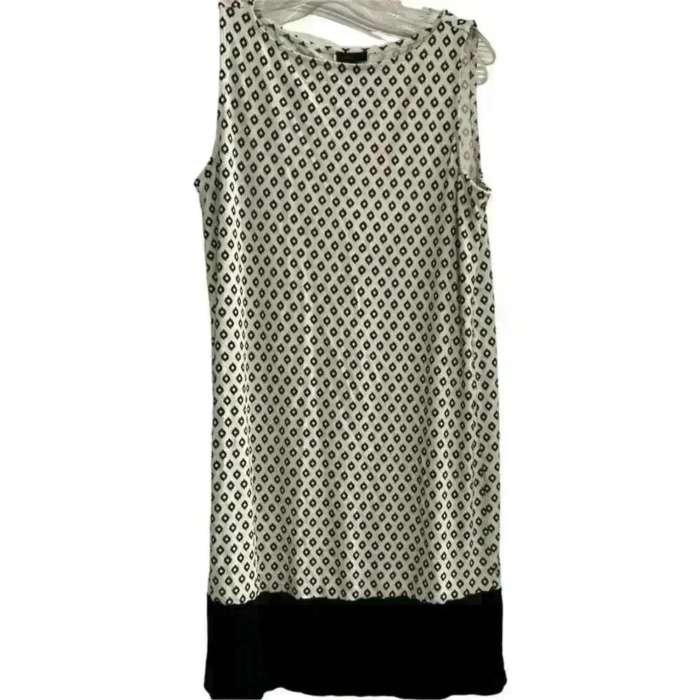 .Jill Wearever‎ Women's Sleeveless Geometric Print Knee Length Dress M